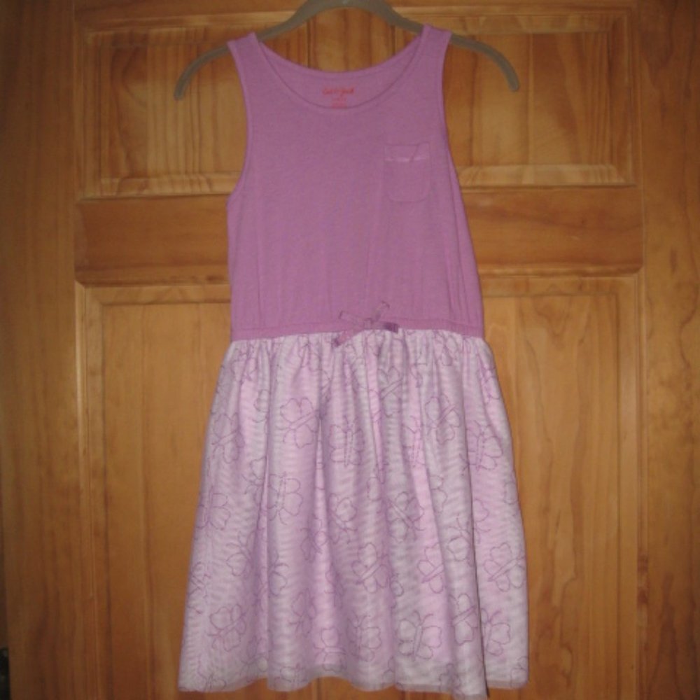 5/$30 Girls Cat & Jack Purple Butterfly Sleeveless Dress
